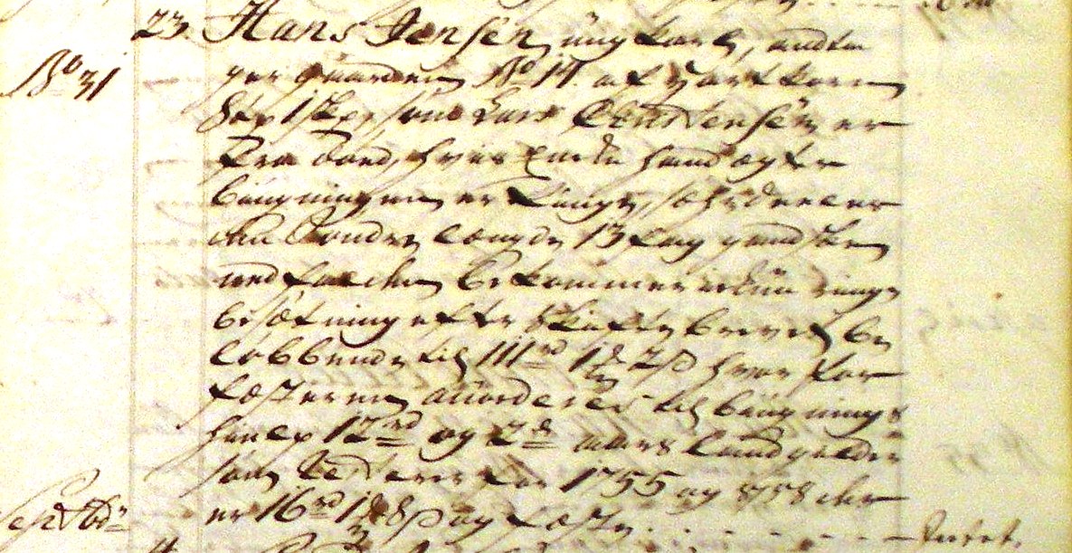 Fæste Designation 1759 - Hans Jensen