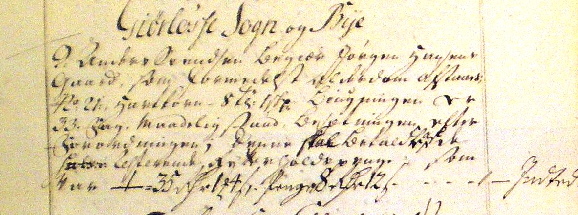 Fæste Designation 1736 - Anders Svendsen