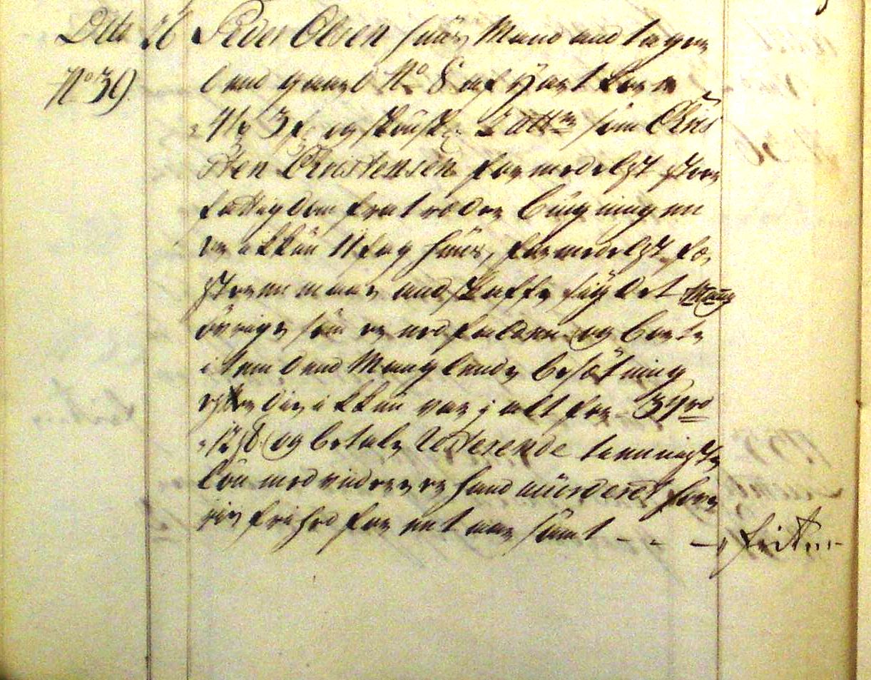 Fæste Designation 1756 - Peder Olsen