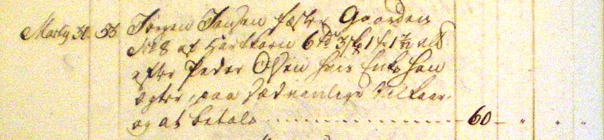 Fæste Designation 1793 - Jørgen Jensen