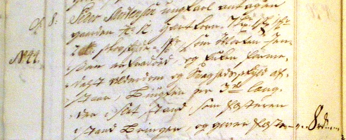 Fæste Designation 1751 - Peder Mortensen