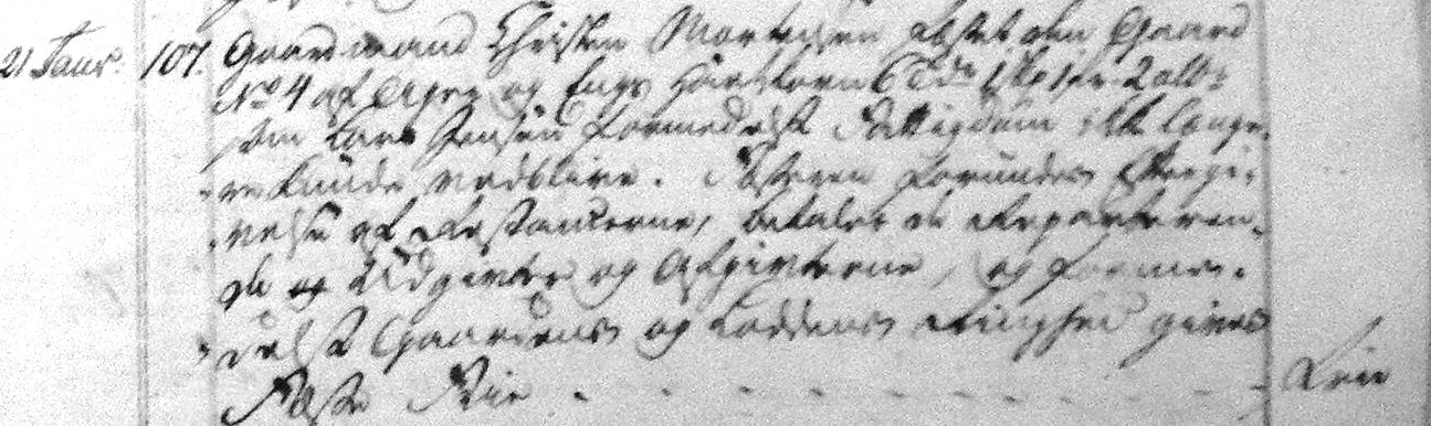 Fæste Designation 1789 - Christen Mortensen