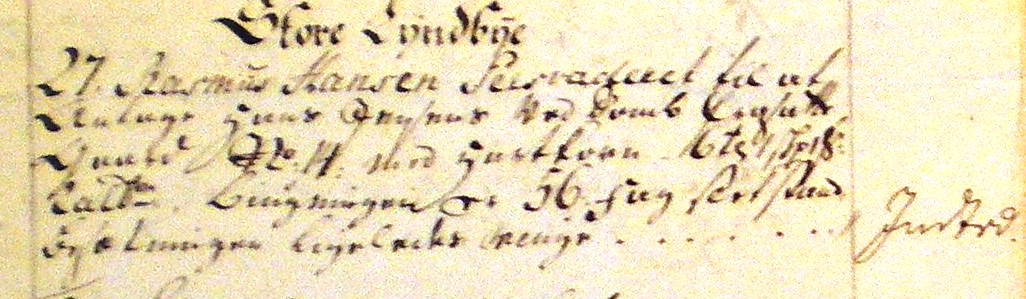 Fæste Designation 1736 - Rasmus Hansen