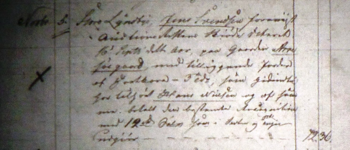 Fæste Designation 1825 - Jens Svendsen