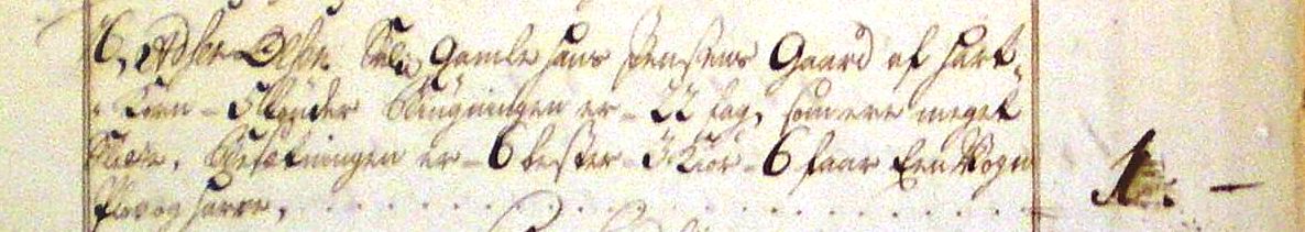 Fæste Designation 1720 - Adser Olsen