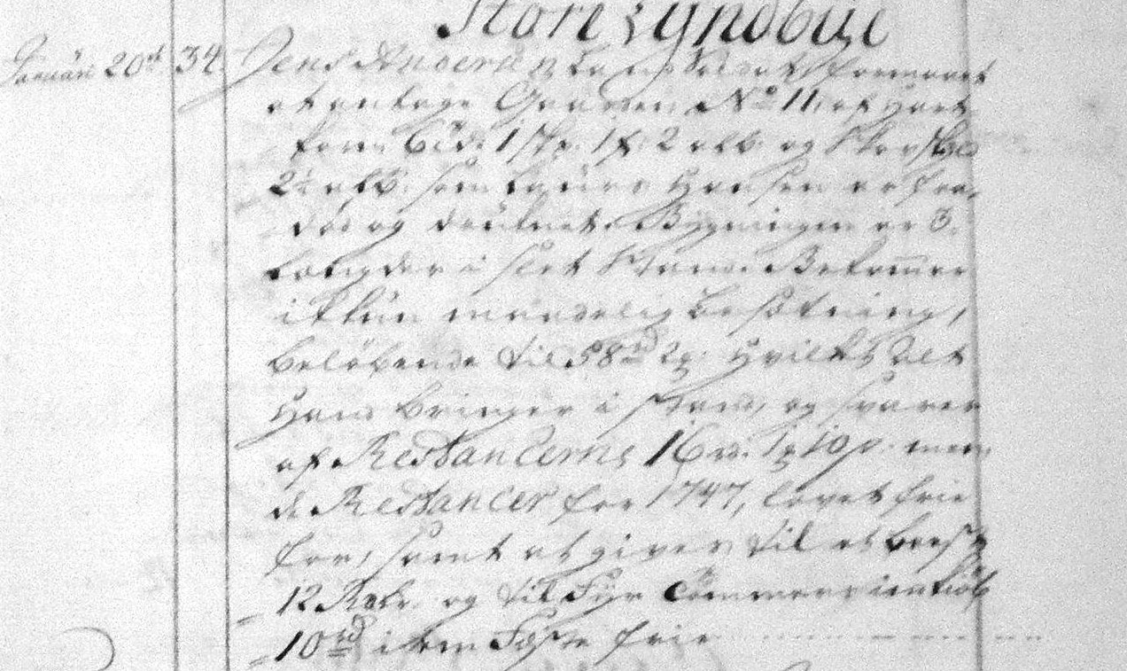 Fæste Designation 1767 - Jens Andersen