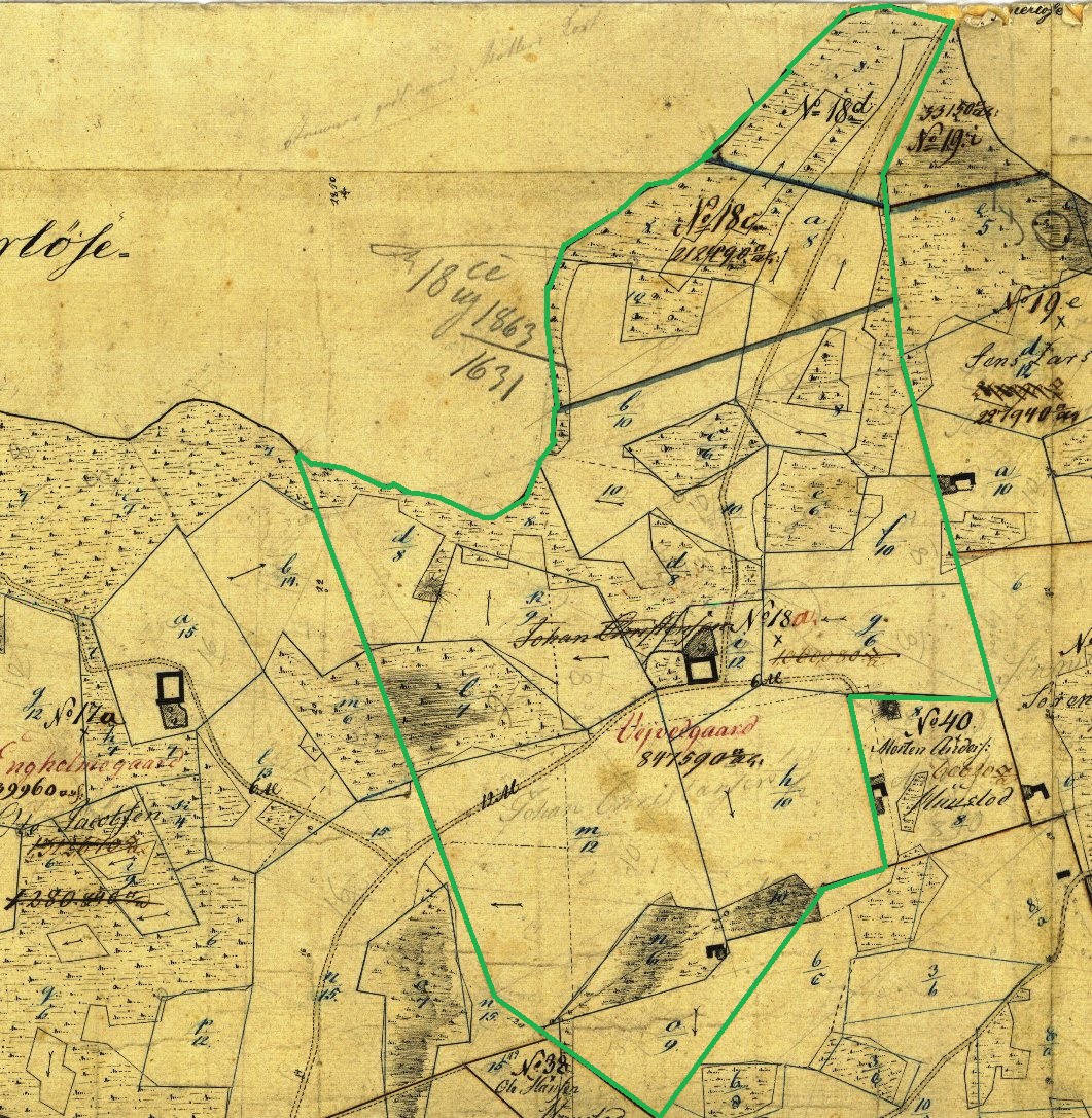Vejvedgaard ca. 1816