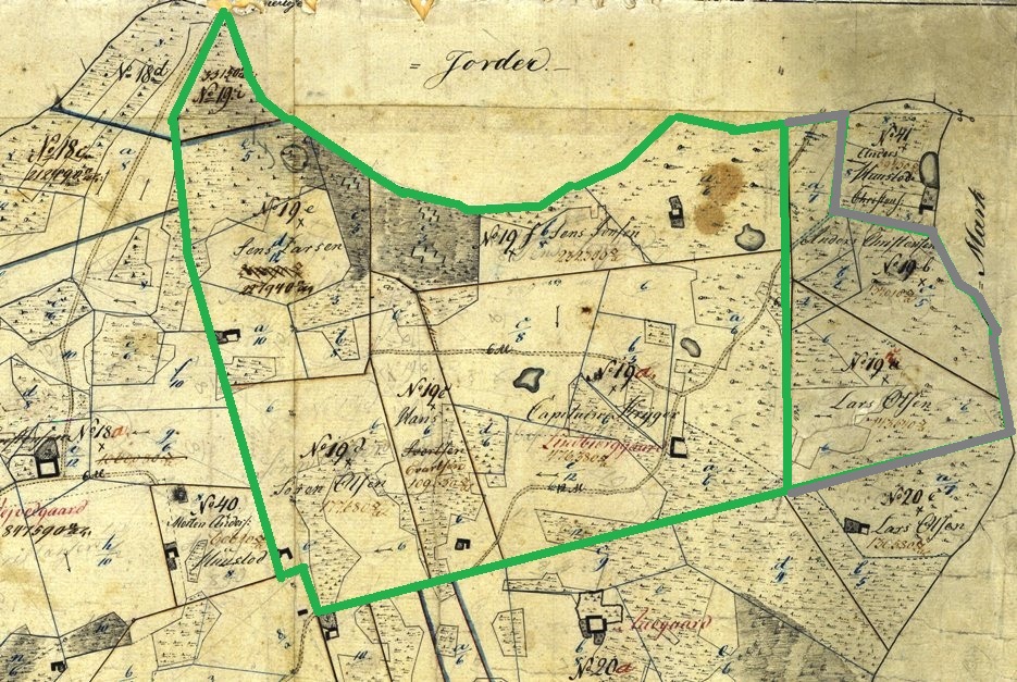 Lindebjerggaard ca. 1816