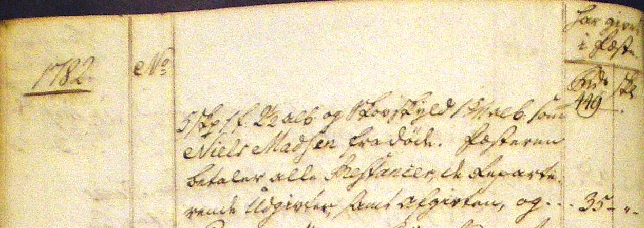 Fæste Designation 1782 - Niels Nielsen